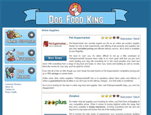 Tablet Screenshot of dogfoodking.com
